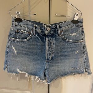 Brand New Agolde Distressed Denim Shorts